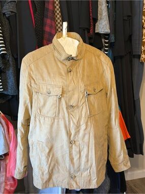 BUGATTI The European Brand Khaki Utility Field Jacket Coat Men's EU 50 US M